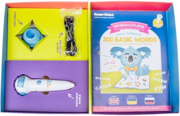 Игрушка интерактивная Smart Koala Стартовый набор Умная ручка SKS001BW