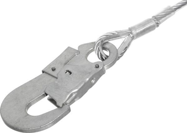 Пояс страховочный зі стропом зі сталевого тросу та малим карбіном Sinew 