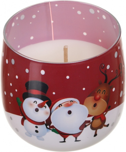 Свічка ароматична Pako-If в склі Кросно Сніговики 130 гр 2122 