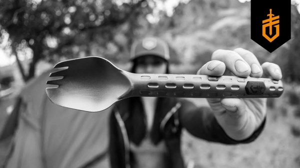 Ложка-вилка Gerber Gear многофункциональная DEVOUR - TITANIUM