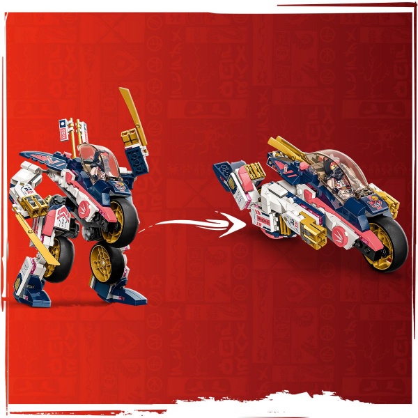 Конструктор LEGO NINJAGO Гоночный робобайк-трансформер Соры 71792