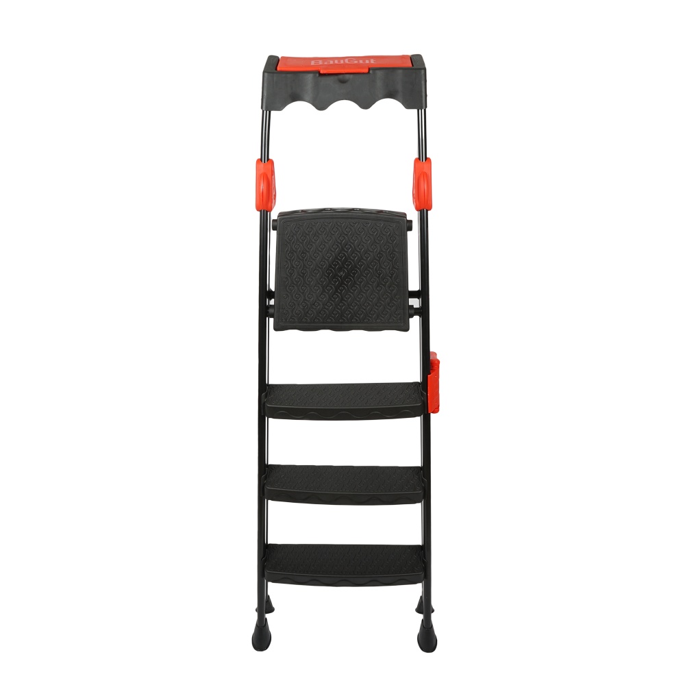 Лестница-стремянка BauGut PRO 4 ступени 250 кг с органайзером