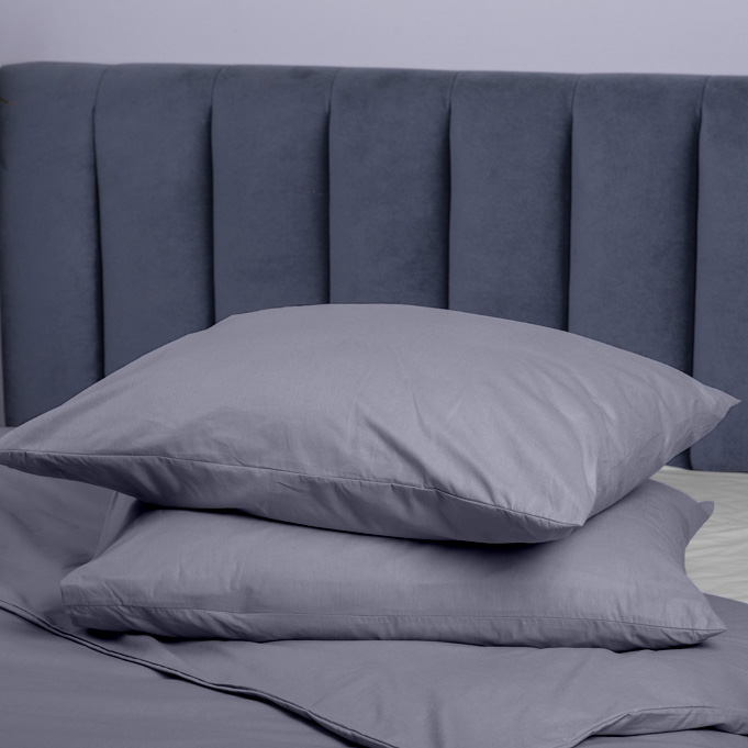 Комплект постельного белья Mono семейный серый Luna