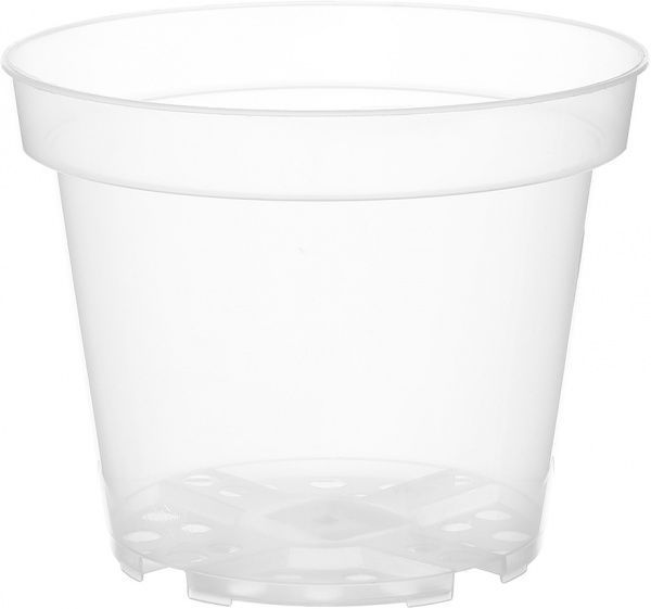 Горшок пластиковый Орхидея прозрачный круглый 4л (948735) прозрачный 