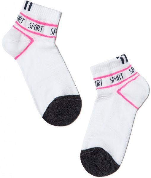 Носки детские Conte-Kids ACTIVE 316 13С-34СП р.22 белый розовый черный 