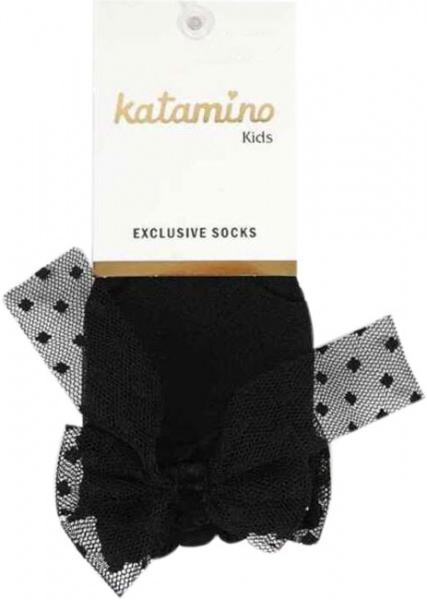 Гольфы детские для девочек KATAMINO K10033 р.9-10 черный 