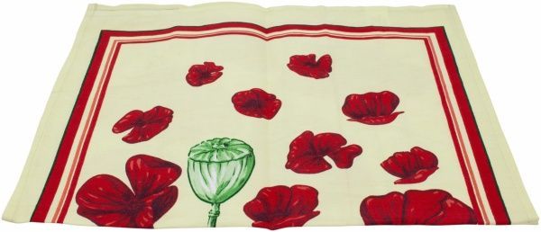 Полотенце кухонное сатин 50x70 см Zastelli красный 