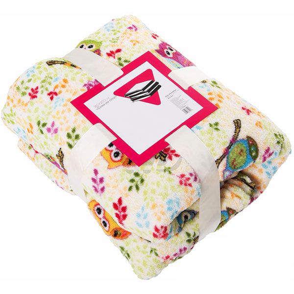 Плед мікрофібра Underprice Сова на гілці 160x200 см