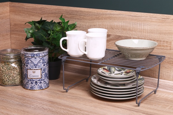 Полиця настільна 37.5х24х15 см сіра BS00178 