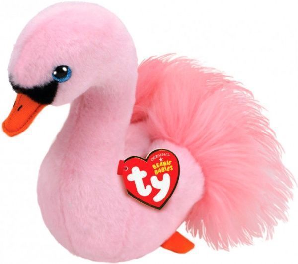 Мягкая игрушка TY Лебедь розовый Odette 15 см