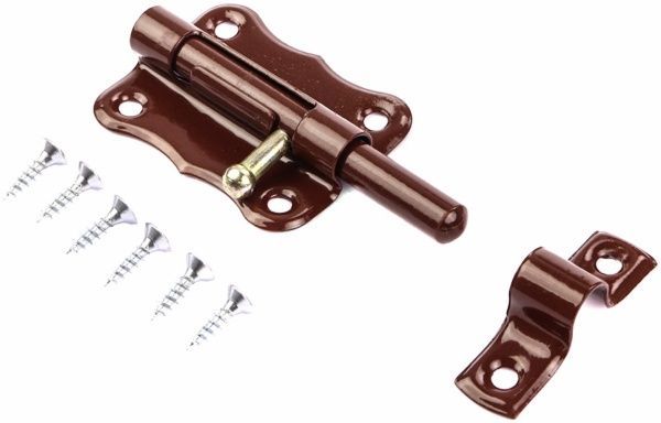 Засув №6 коричневий 90 мм