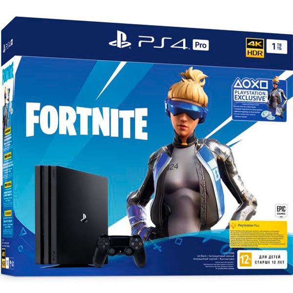 Ігрова приставка Sony PlayStation 4 Pro 1Tb Black (Fortnite)