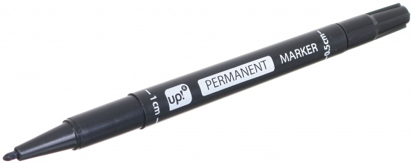 Маркер двусторонний UP! (Underprice) Permanent Under Price 0.5-1 мм черный 