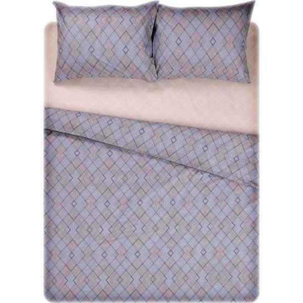 Комплект постельного белья Верона 2.0 фиолетовый с серым UP! (Underprice) 