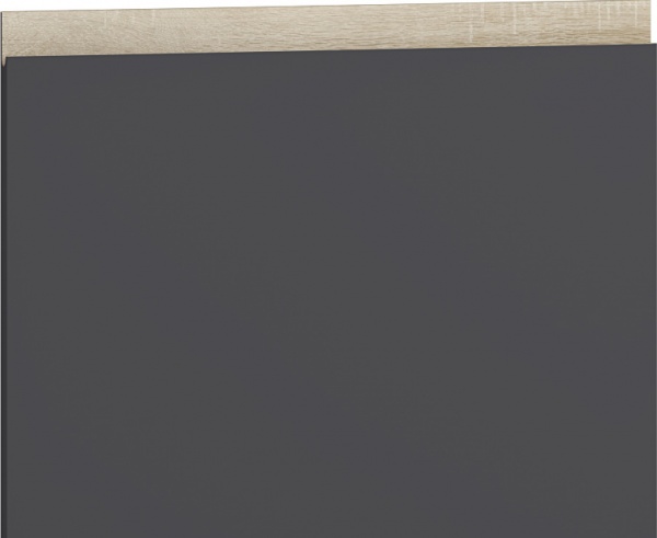 Тумба нижняя под духовку с ящиком МС Джетта 60х82х54,2 см, графит серый/дуб сонома Грейд