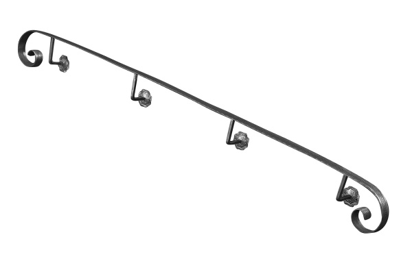 Кований поручень пристінний 89/3 2000 мм