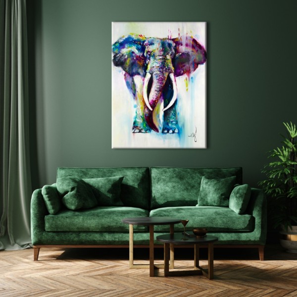 Постер Elephant Art 75x100 см Brushme 