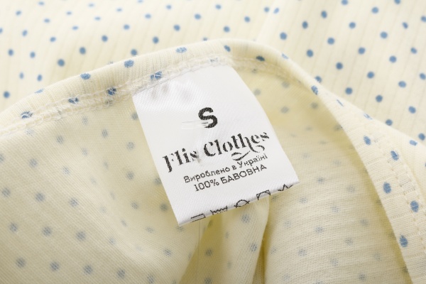 Комплект домашний женский Горошек голубой майка и шорты р. M молочный