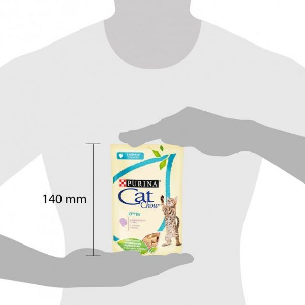 Корм Purina Cat Chow Kitten з індичкою і цукіні в желе 85 г