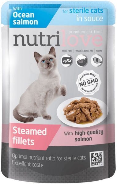 Корм NutriLove з лососем 85 г