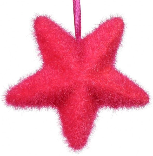 Підвіска Зірочка пухнаста велика 7 см T625-79 