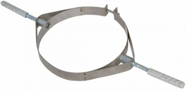 Скоба кріплення 2 вуха 0,5 мм нерж Ф120 мм Versia-Lux 