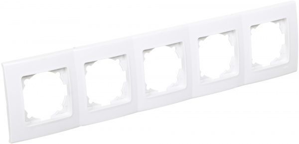 Рамка пятиместная Viko Linnera универсальная белый 90480005