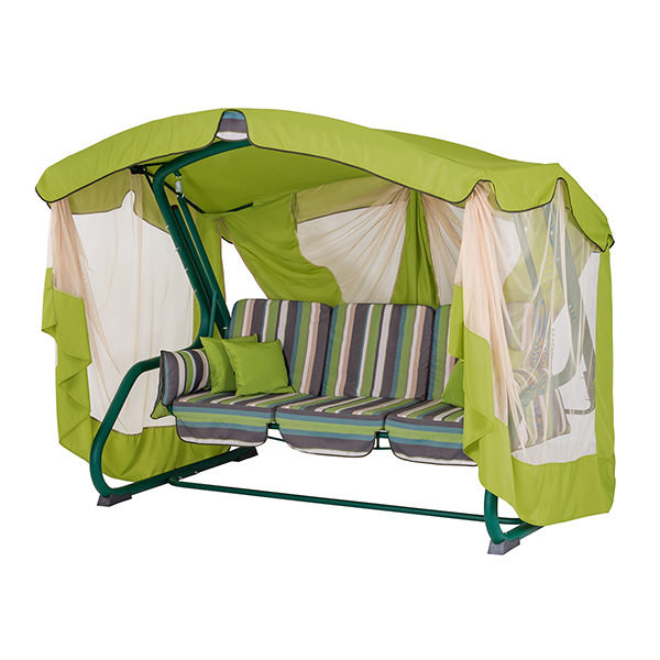 Качель с навесом Vitan Алиса Цветная полоска 1880x2300x1520