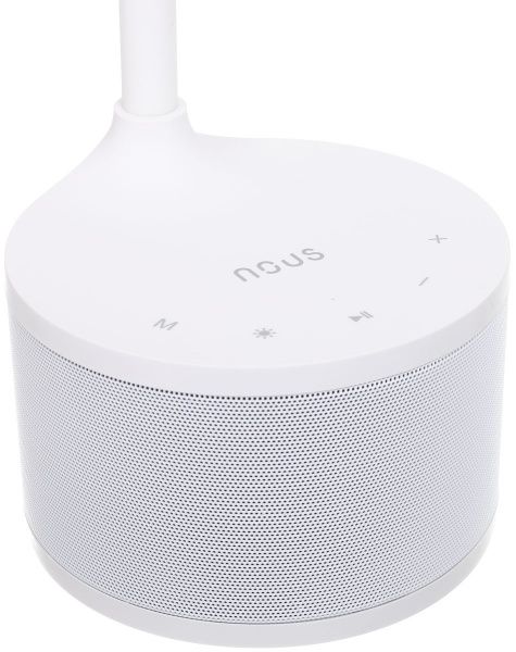 Настольная лампа Nous с Bluetooth-колонкой LED 8 Вт белый S7 White 