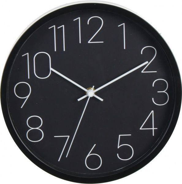 Часы настенные Time 30.5 см черный