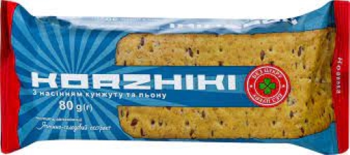 Галеты Здраво с семенами кунжута и льна Korzhiki 80 г