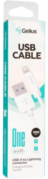 Кабель Gelius One GP-UC117 Lightning 1 м білий 