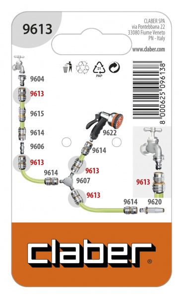 Насадка Claber конектор 3/4″ 96130000 