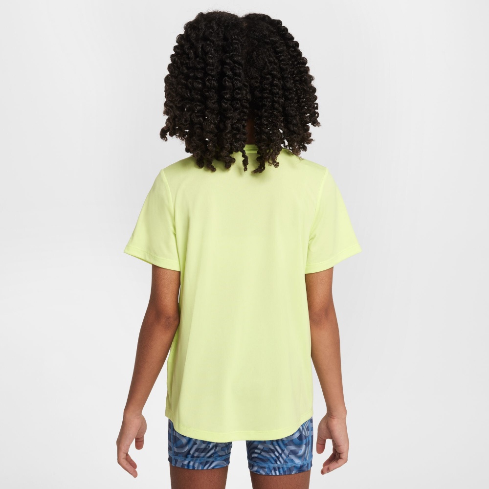 Футболка Nike G NK DF ONE STD SS TOP HBR FZ5600-736 р.XS желтый