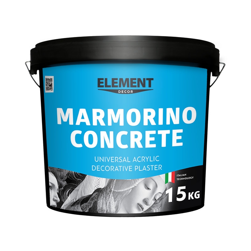 Декоративна штукатурка марморин Element Decor Marmorino Concrete 15 кг — фото 1
