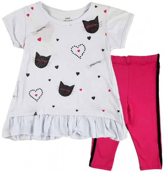 Комплект Mini Citlenbir 9162 Meow р.92 білий 