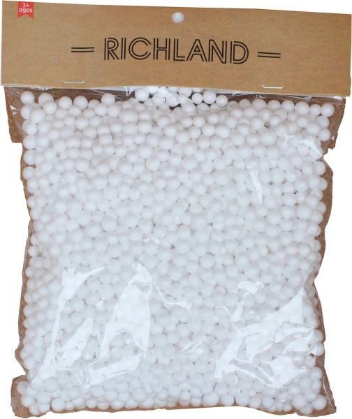 Декоративное изделие шарики из пенопласта белые Річ-Ленд