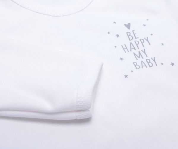 Боді дитяче унісекс Bambinelli Be happy р.86 молочний 