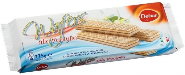Вафли DELSER с ванильным кремом 175 г 