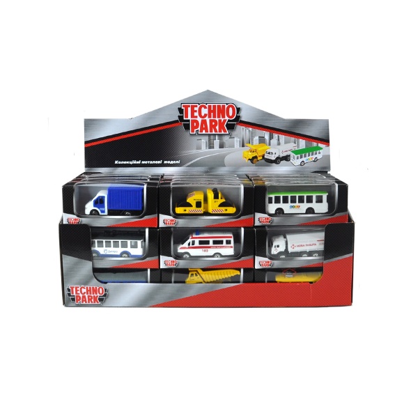 Автомобіль Технопарк Службовий і міський транспорт (в асортименті) 1:43 SB-19-01-CDUN