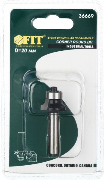 Фреза кромочная с подшипником прямая FIT 36669