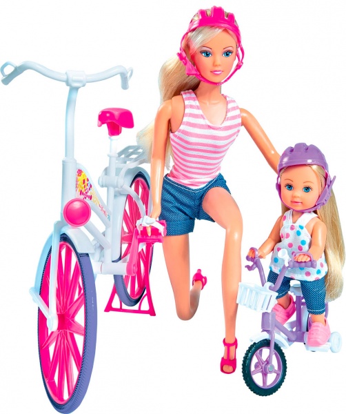 Ляльковий набір Simba Штеффі та Еві Прогулянка на велосипедах 5733045