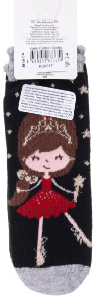 Носки для девочек KATAMINO K20217 р.3-4 черный 