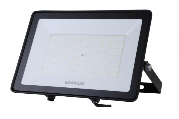 Прожектор светодиодный Maxus 200 Вт IP65 черный 1-MFL-04-20050 