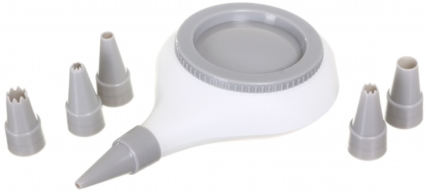 Набор для декорирования со сменными насадками Magic Ring grey 6 шт. Flamberg Smart Kitchen