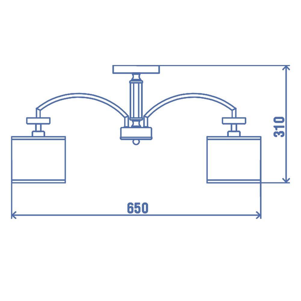 Люстра Victoria Lighting 5x40 Вт E14 хром Teresa/PL5 chrome