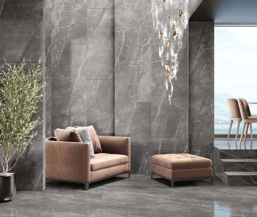 Плитка INTER GRES Monet сірий темний 144 072/L 60x60 см