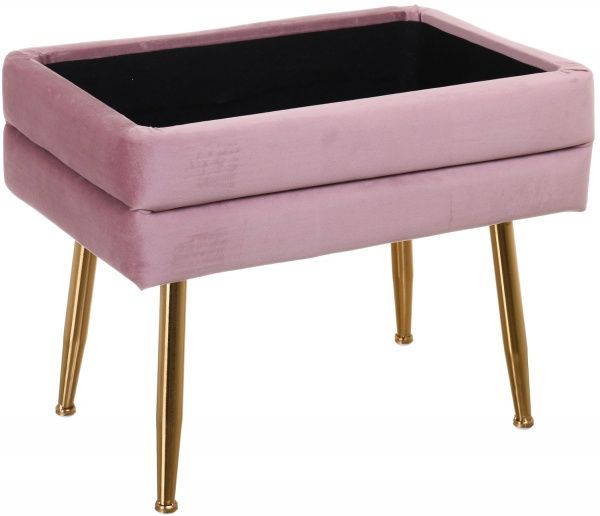 Скриня-пуф Yves 50х34,5х42 см пудровий 