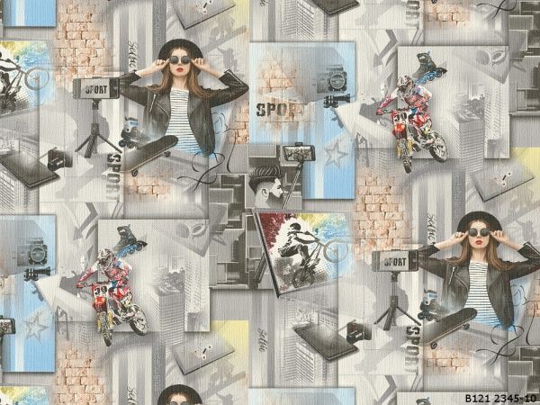 Обои виниловые на флизелиновой основе Elegance collection Модница 2345-10 1,06x10,05 м 