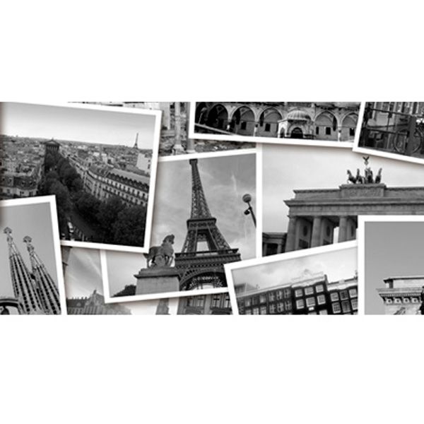 Декор Golden Tile Absolute Collage 3 чорний 300x600 мм